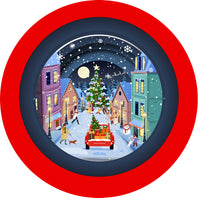 XTEA007- Christmas village( 6 cards)