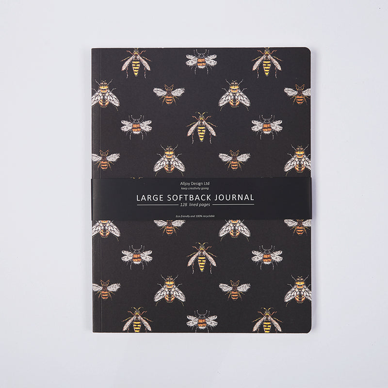 BEE-LARGE SOFTBACK JOURNAL (set of 2)