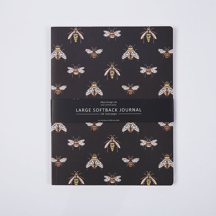BEE-LARGE SOFTBACK JOURNAL (set of 2)